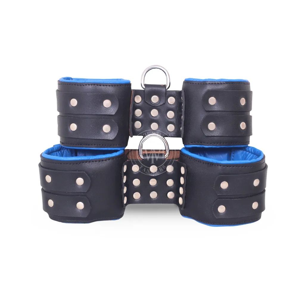 Black Suspension Ankle And Wrist Cuffs, view 3