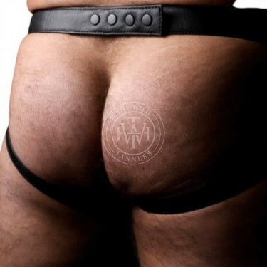 leather jockstrap, leather bondage jockstrap, bdsm jockstrap, leather bondage underwear, gay leather jockstrap, gay jockstrap, gay jockstrap fetish