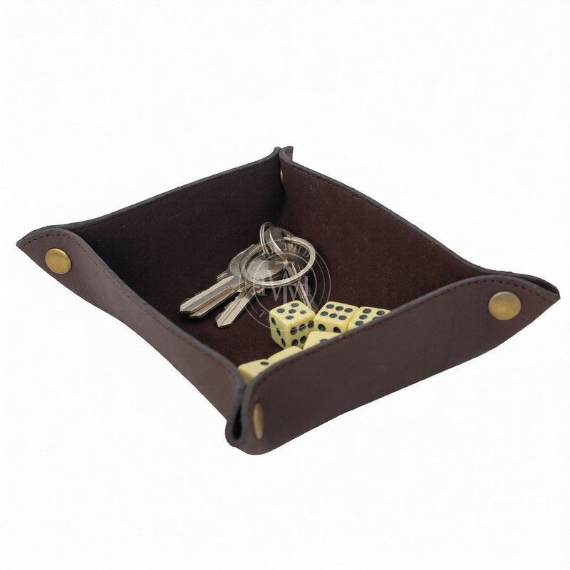 leather valet tray, black valet tray