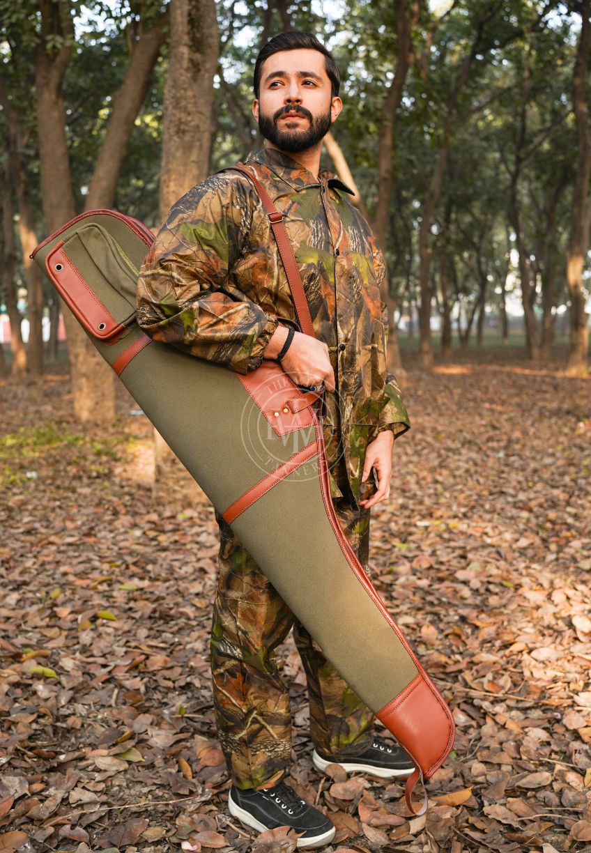 canvas leather rifle case, canvas rifle case