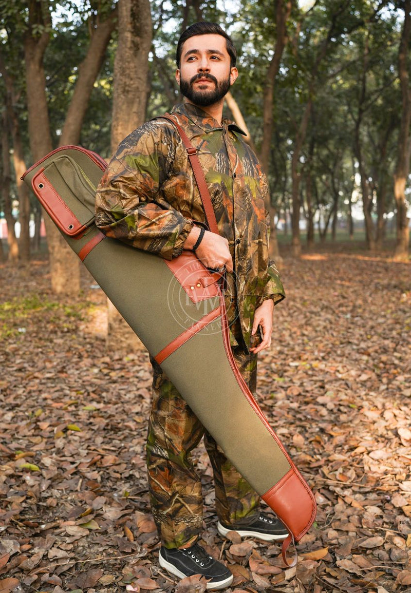 canvas leather rifle case, canvas rifle case