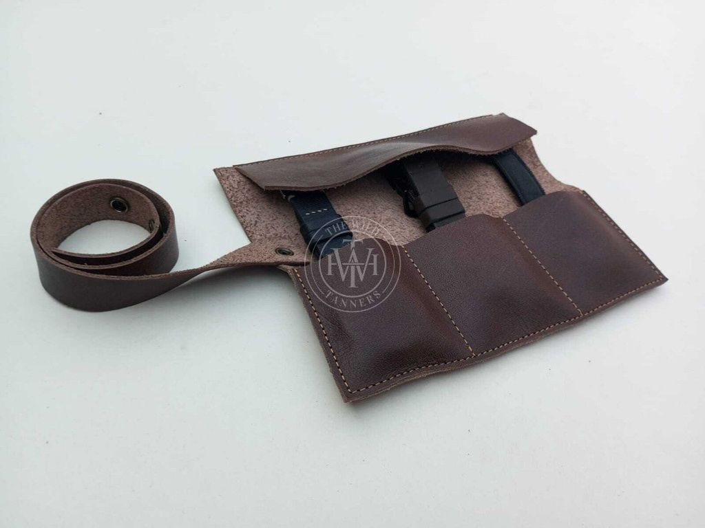 Real Leather Watch Roll for Your Valuable Watches, view 2