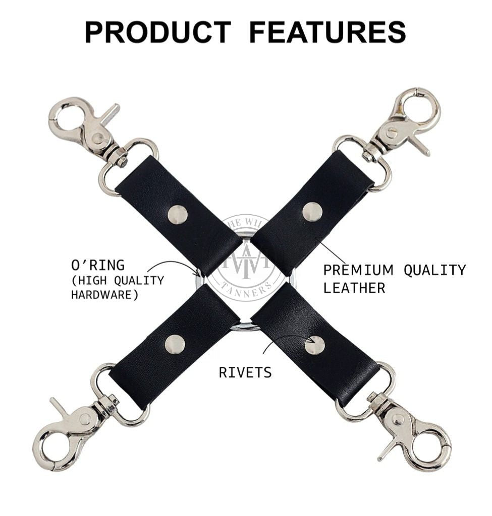 Genuine Leather Bondage Hog Tie, view 3