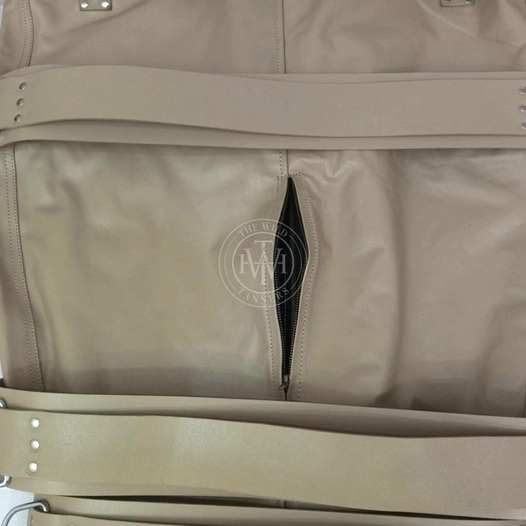 Genuine Leather Sleepsack Full Body Bag with Belts, view 3
