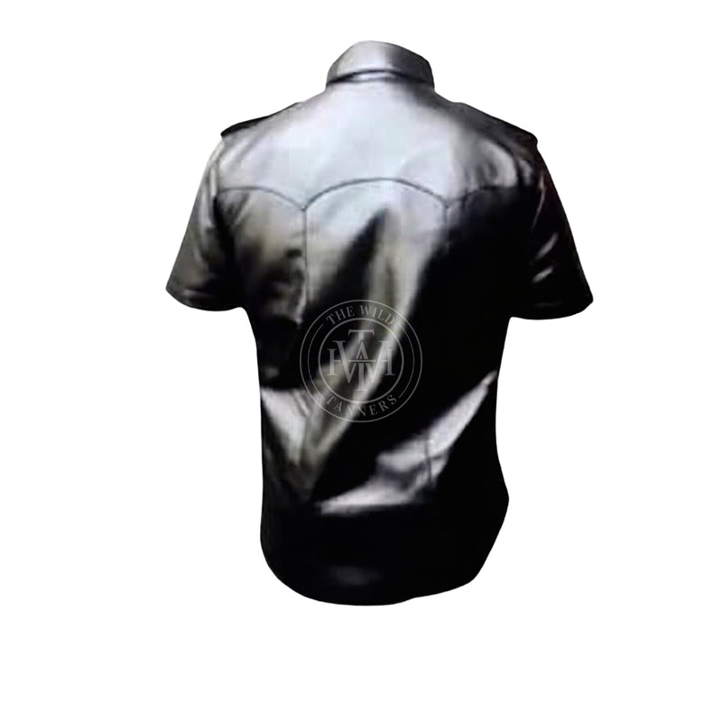 leather shirt, gay leather shirt, leather shirt  bdsm, bondage leather shirt