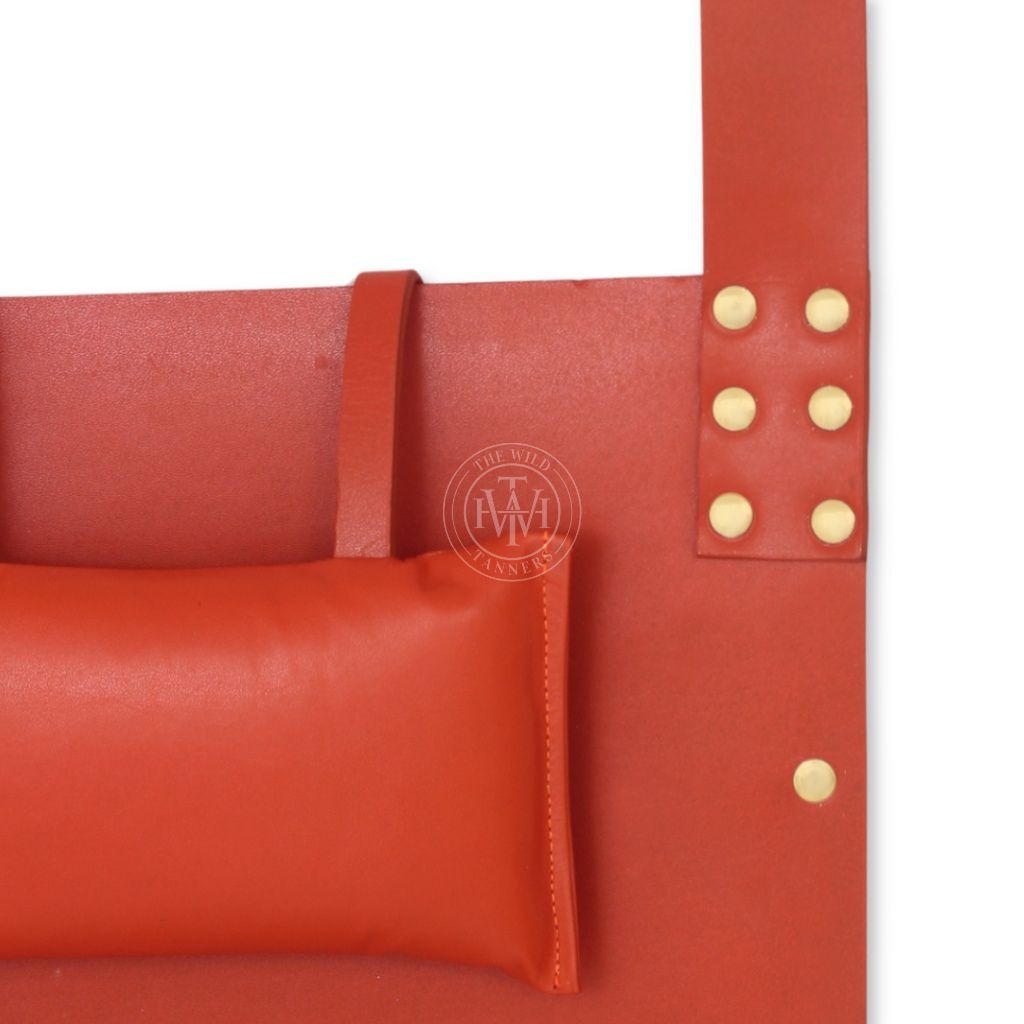 Orange Leather Sex Swing Bondage, view 3