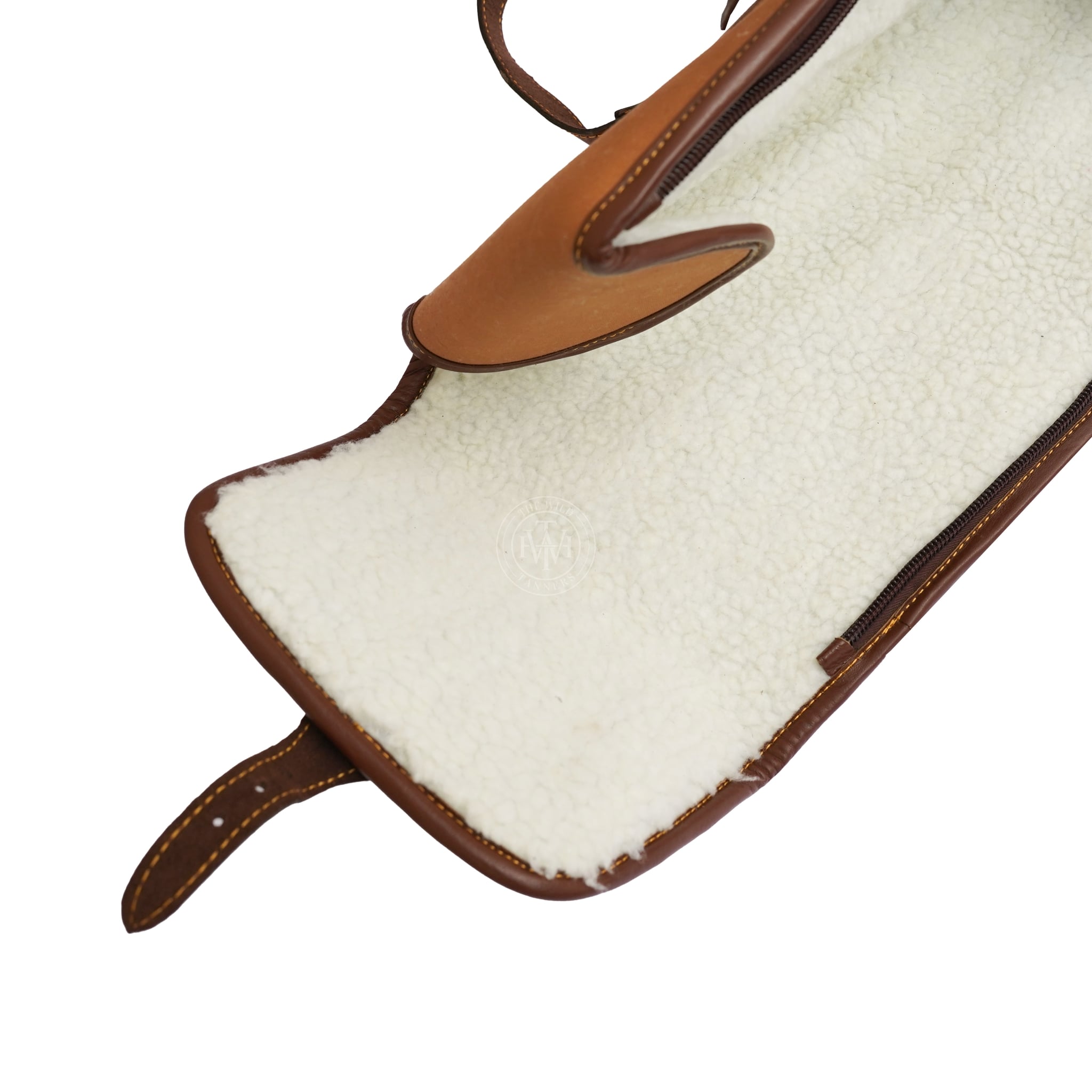 Canvas Leather Shotgun Case with Shoulder Strap and Reinforced End