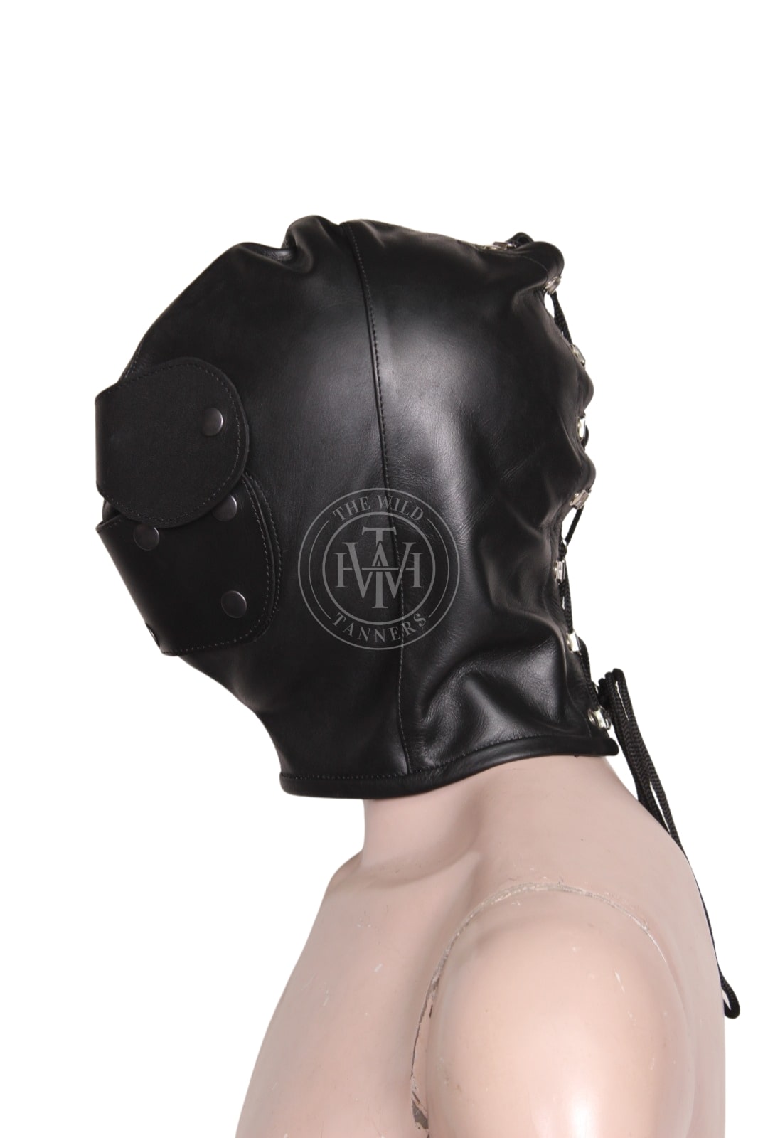 Genuine Leather Bondage Hood, view 3