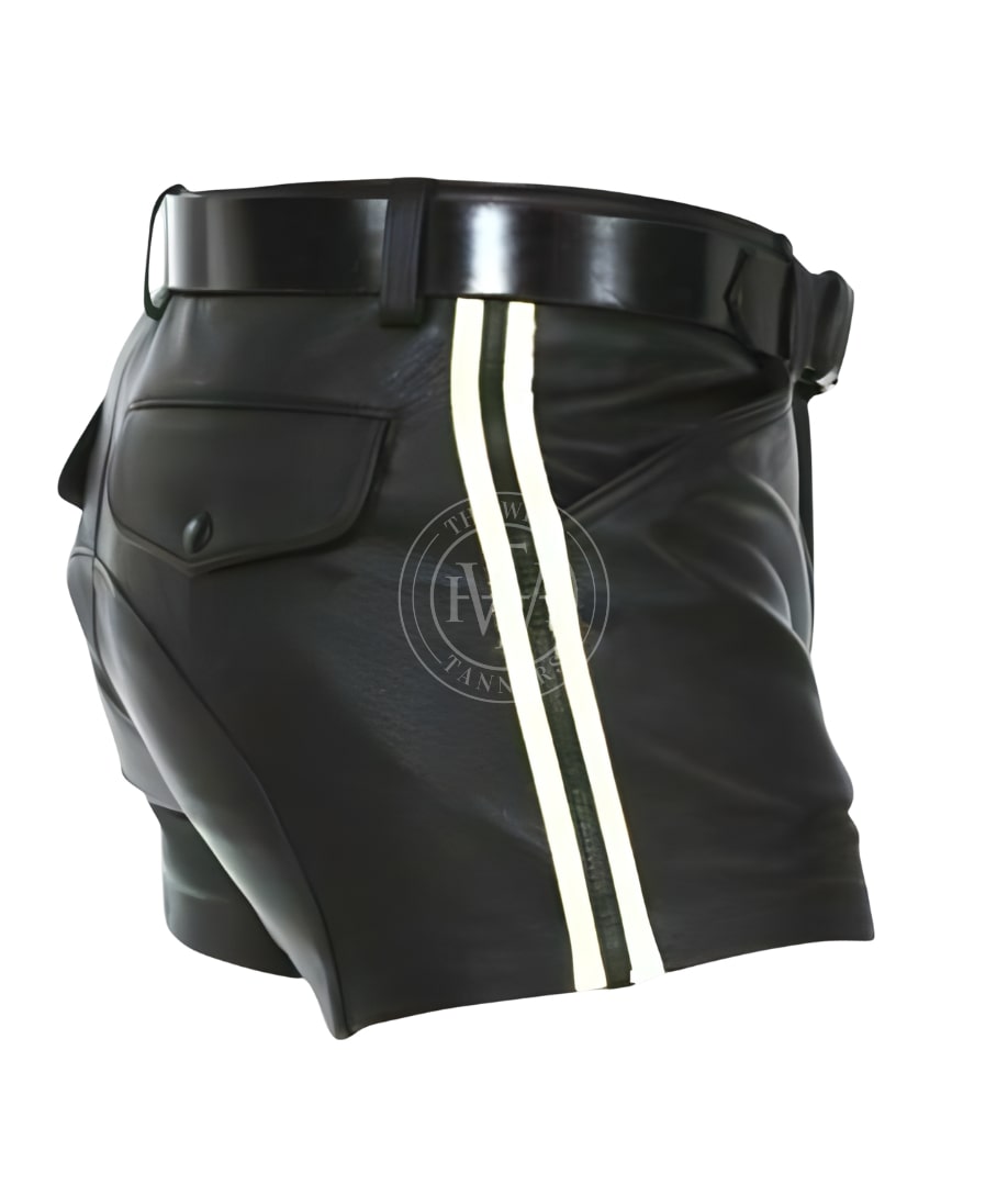 Men's Leather Shorts, view 4