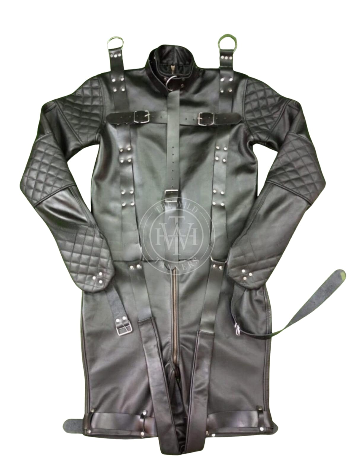 Leather Straitjacket Bondage With Hanging Straps, view 3