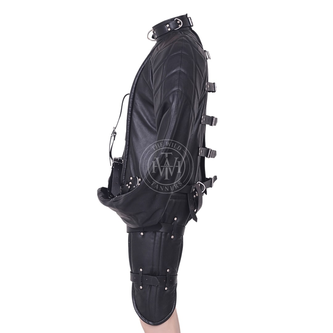 Leather Restraining Bondage Straitjacket For BDSM