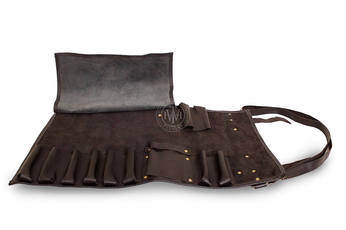 Leather Knife Roll Bag for Professional Chefs, view 3