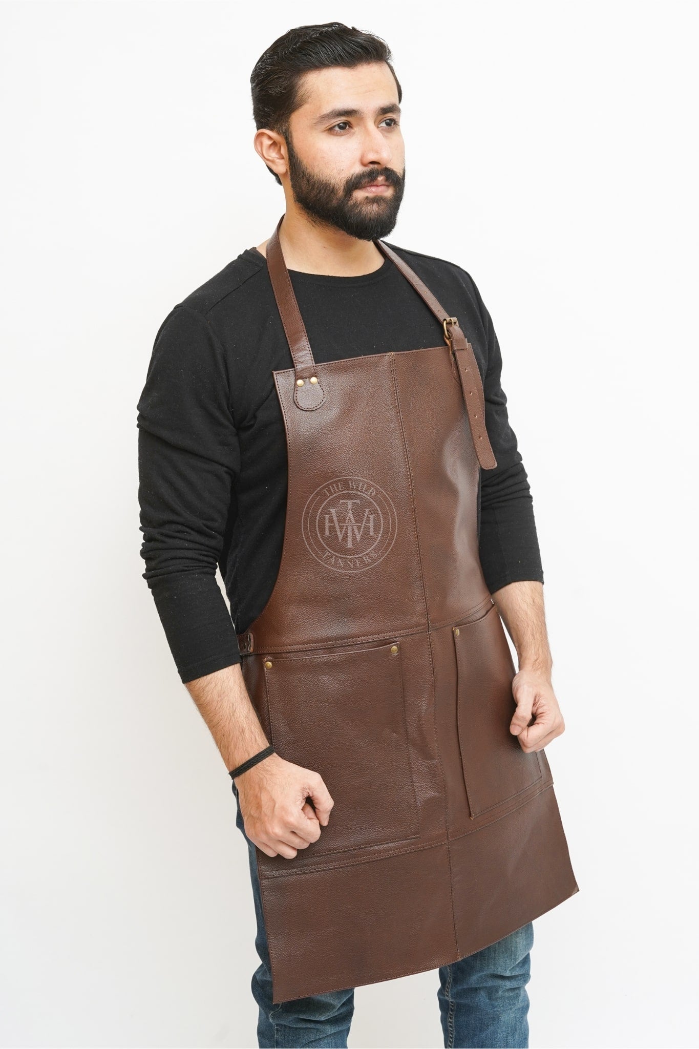 leather apron, brown leather apron, chef apron, bartender apron, butcher apron, bbq apron, barber apron, woodworking apron, carpenter apron, blacksmith apron, apron with pocket