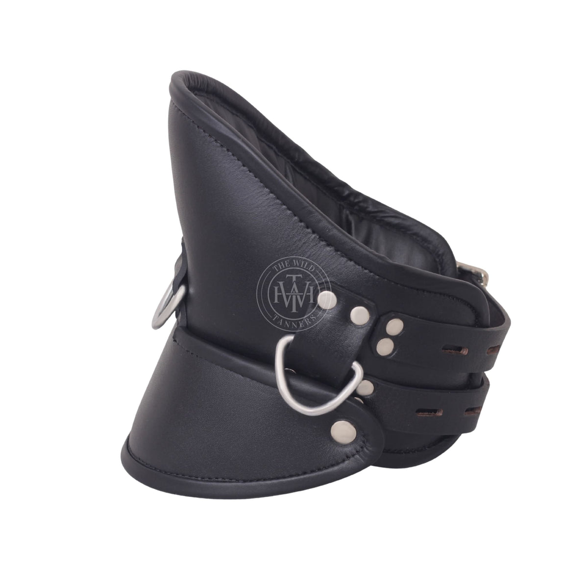 Genuine Leather Mens Bondage Collar, view 3
