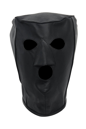 Unisex Leather Bondage Hood