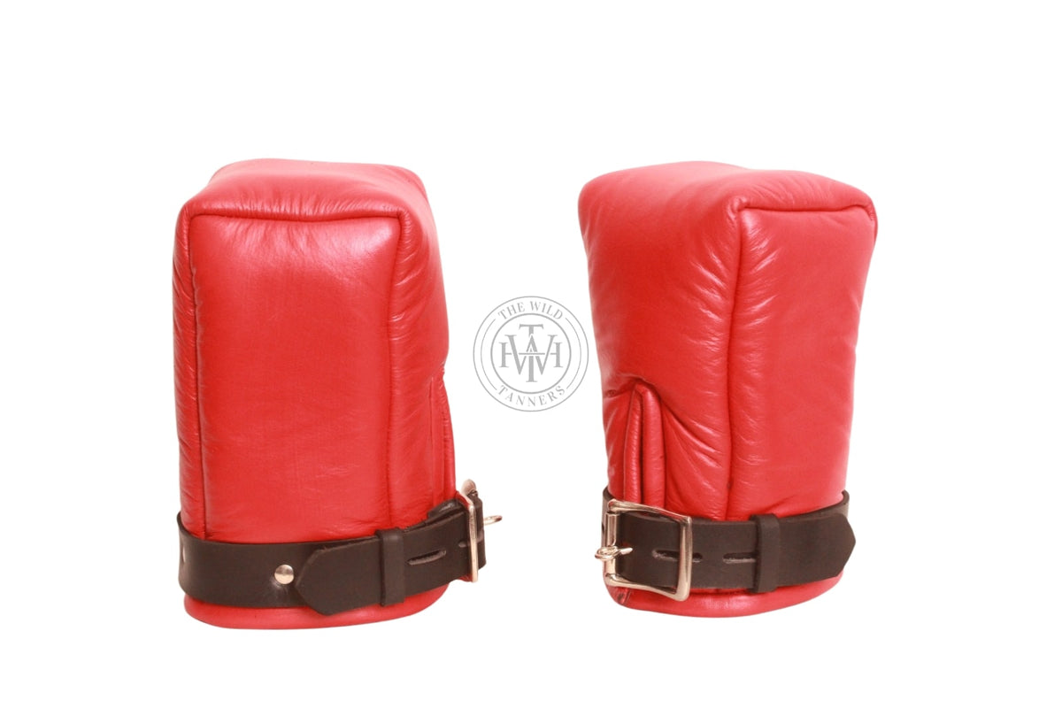 Premium Leather BDSM Mitts, view 3