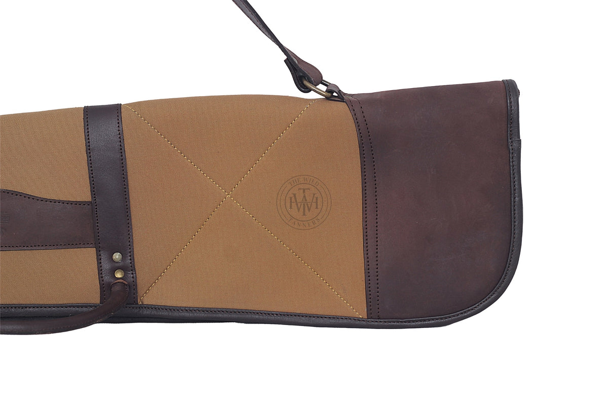 Waxed Canvas Shotgun Leather Case, view 3