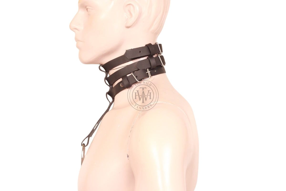 Women's Leather Harness Neck Straps, view 3