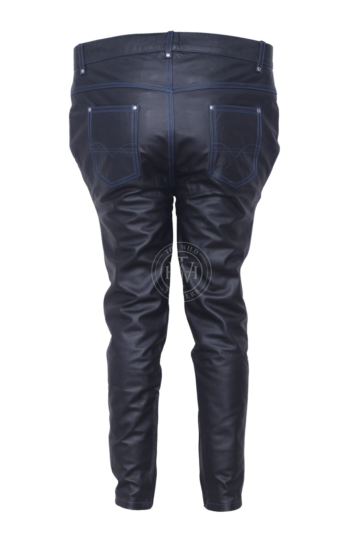 Jeans Style Leather Pants, view 3