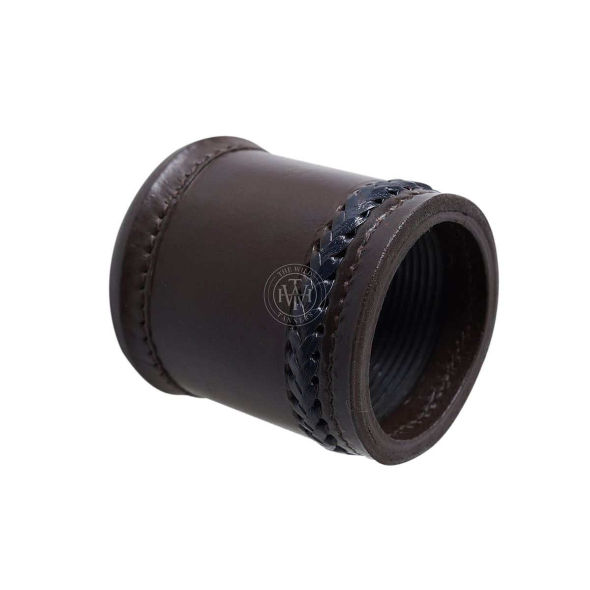 Antique Leather Dice Cup, view 3