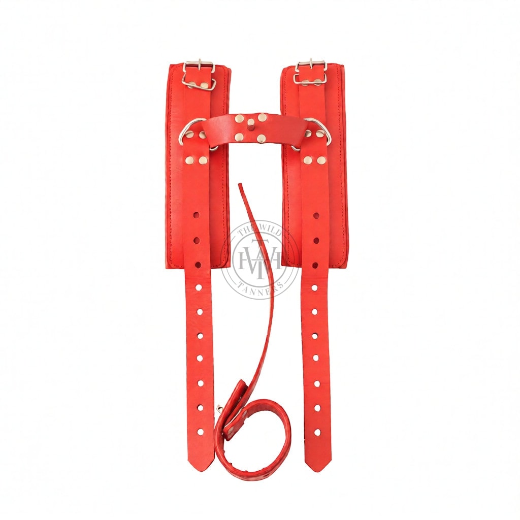 Wrist to Ball Leather Handcuffs, view 3