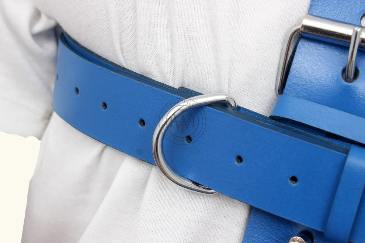 Genuine leather neck-to-wrist restraint, view 4