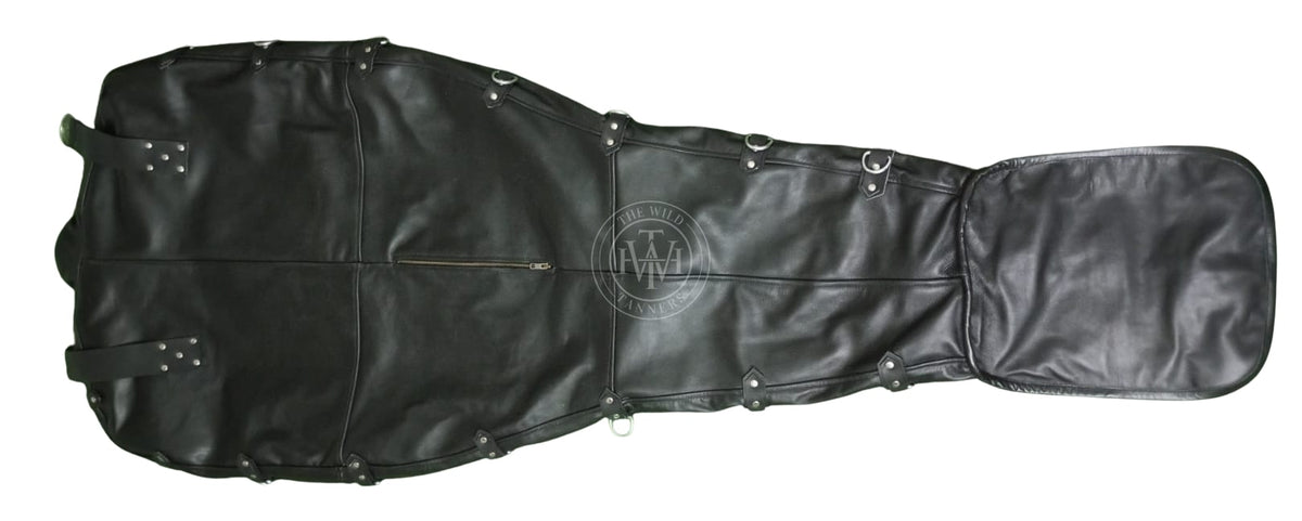Genuine leather sleep sack for bondage, view 2