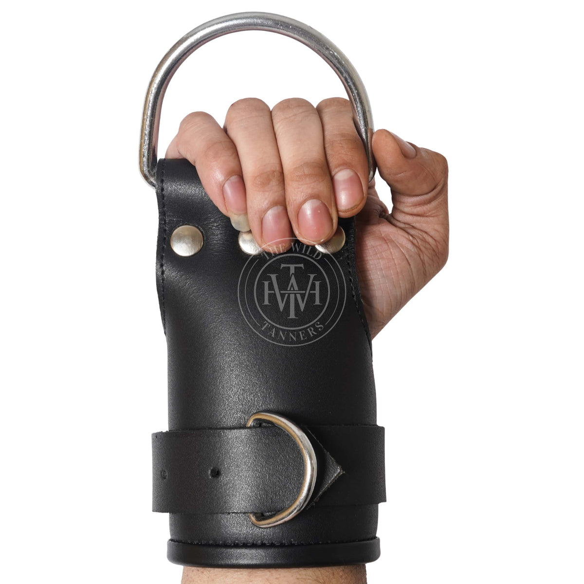Handcrafted Genuine Leather Suspension Wrist Cuffs, view 3