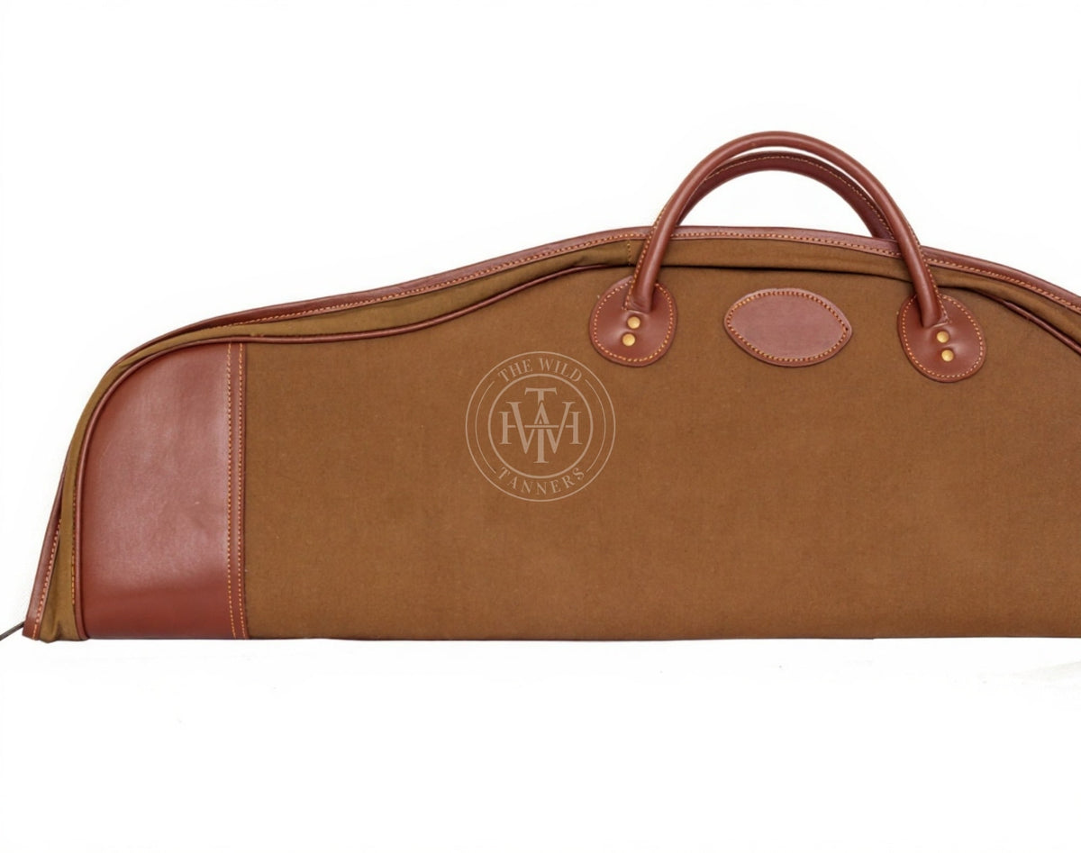 Handcrafted Canvas Leather Rifle Case, view 4
