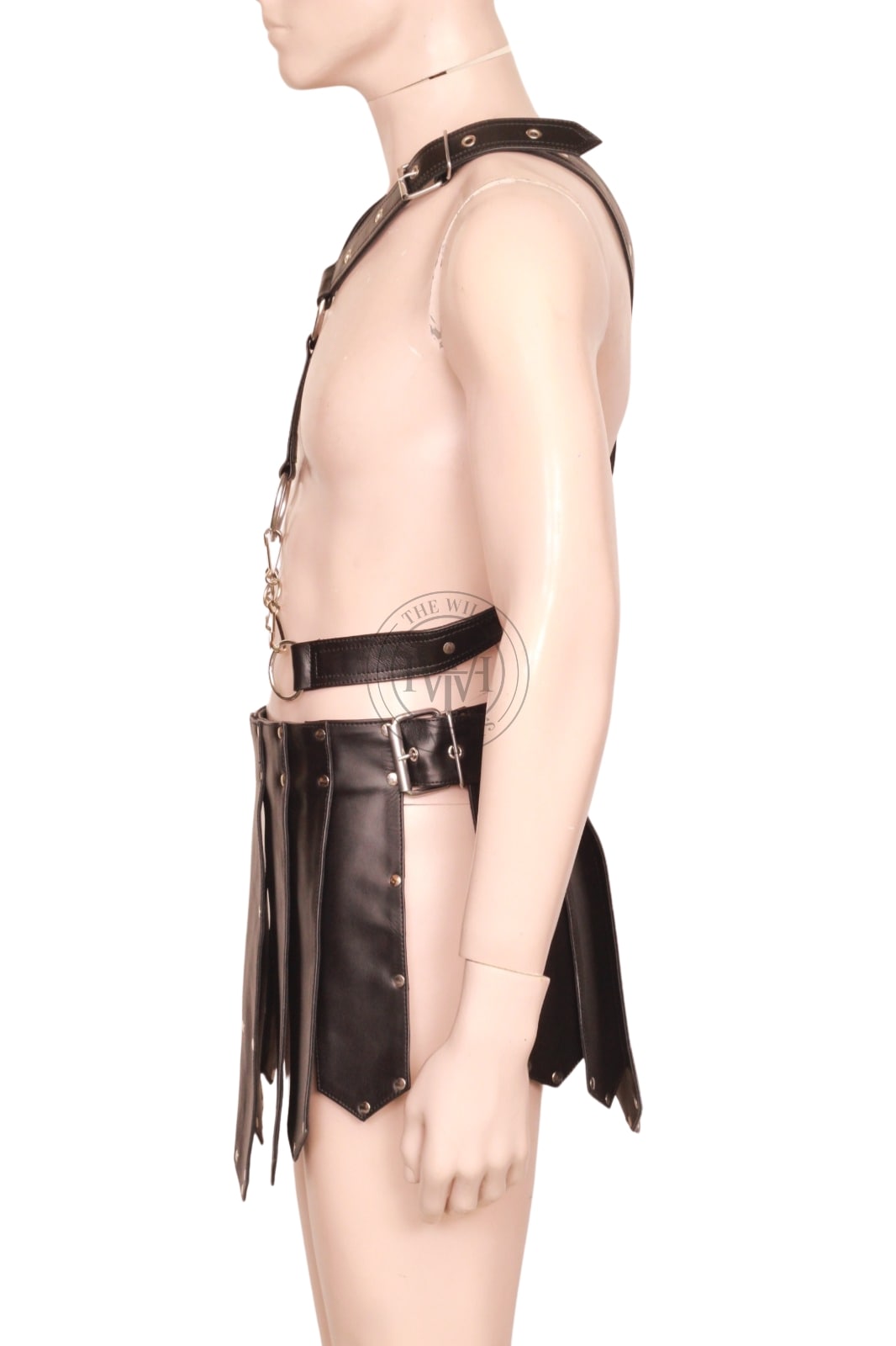 Genuine Leather Kilt with Harness, view 3