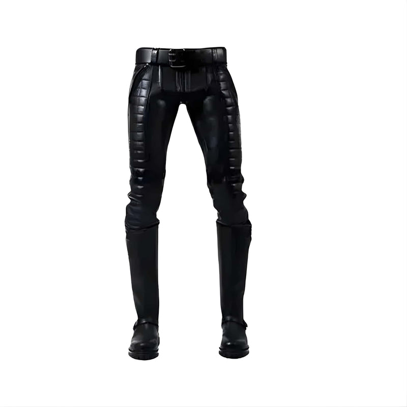 leather pants, leather BDSM Pants, Leather Bondage Pants, Gay Leather Pants, Leather pants mens, quilted leather pants