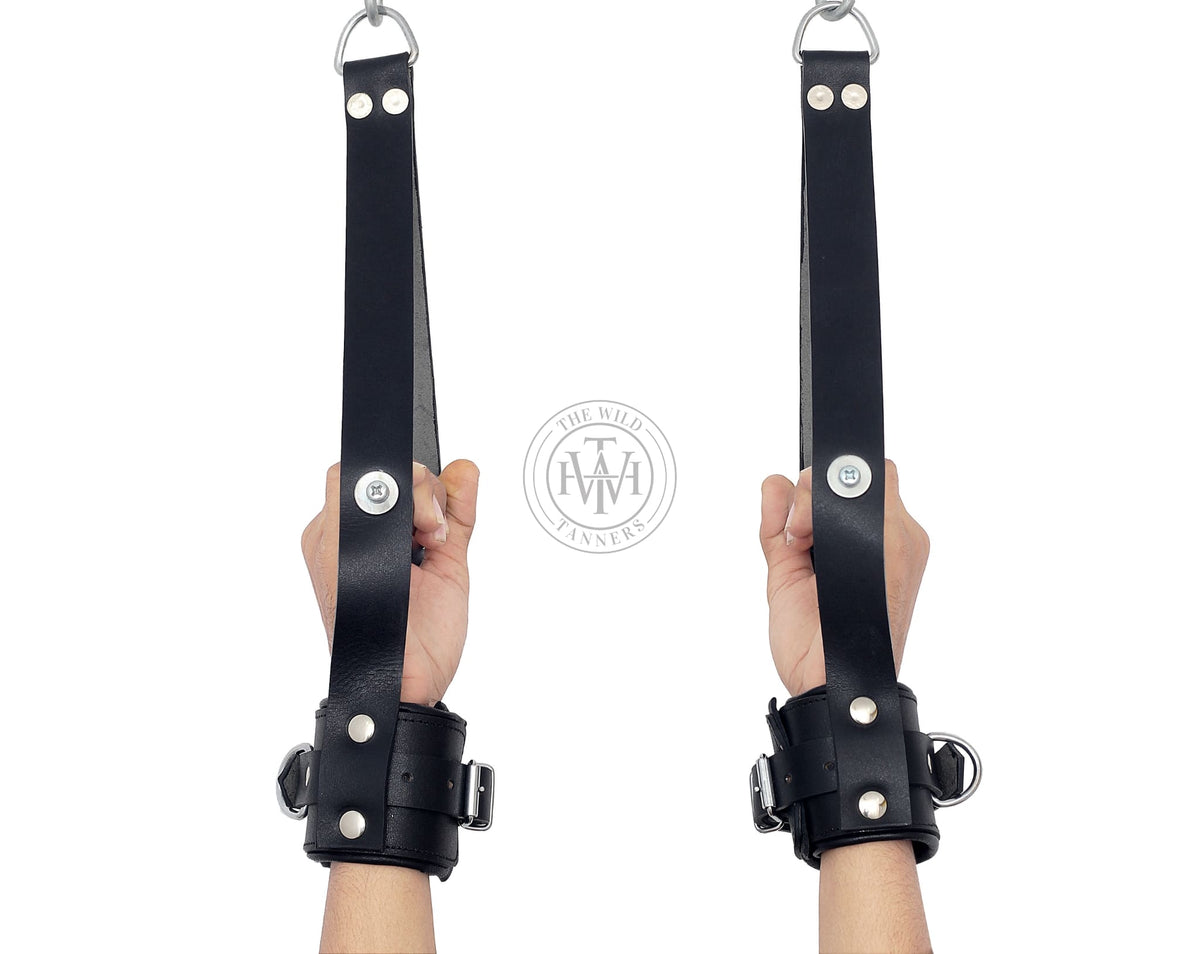 Leather Suspension Wrist Cuffs, view 3