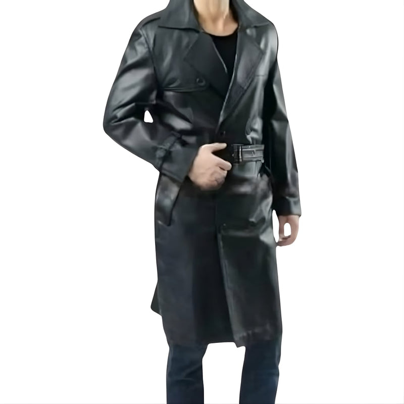 leather coat, leather blazer, leather long coat, leather trench coat, leather long coat, leather overcoat, genuine leather coat, cowhide leather coat