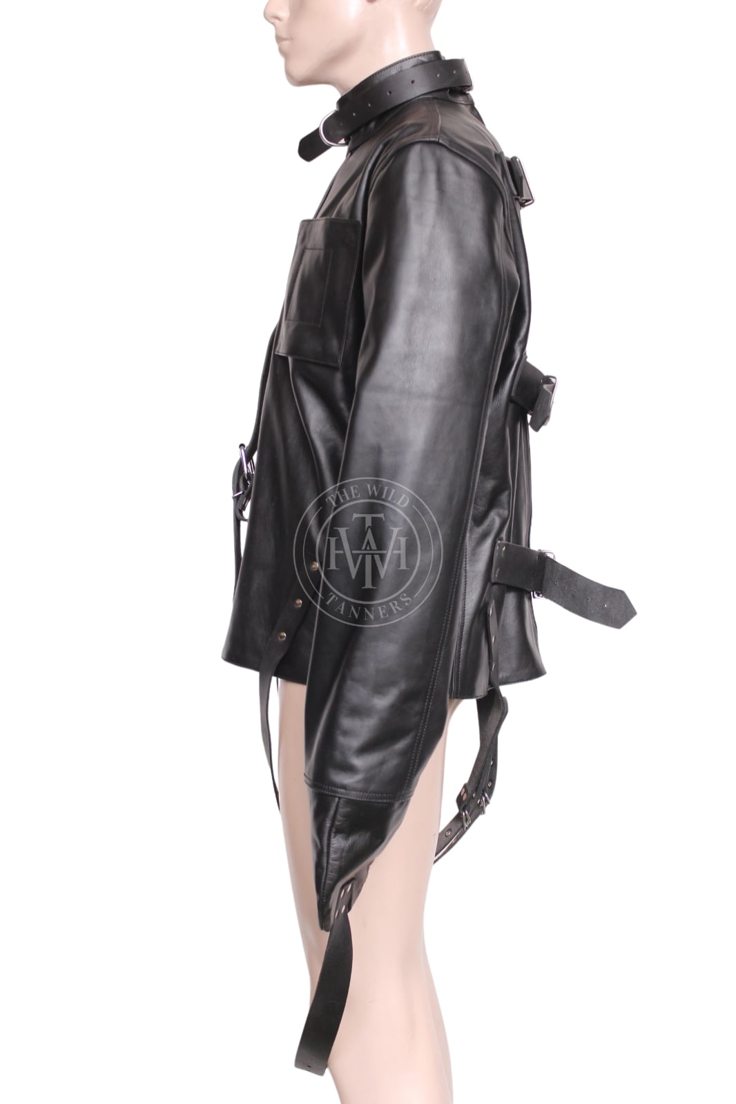 Kinky Leather Straitjacket BDSM, view 3