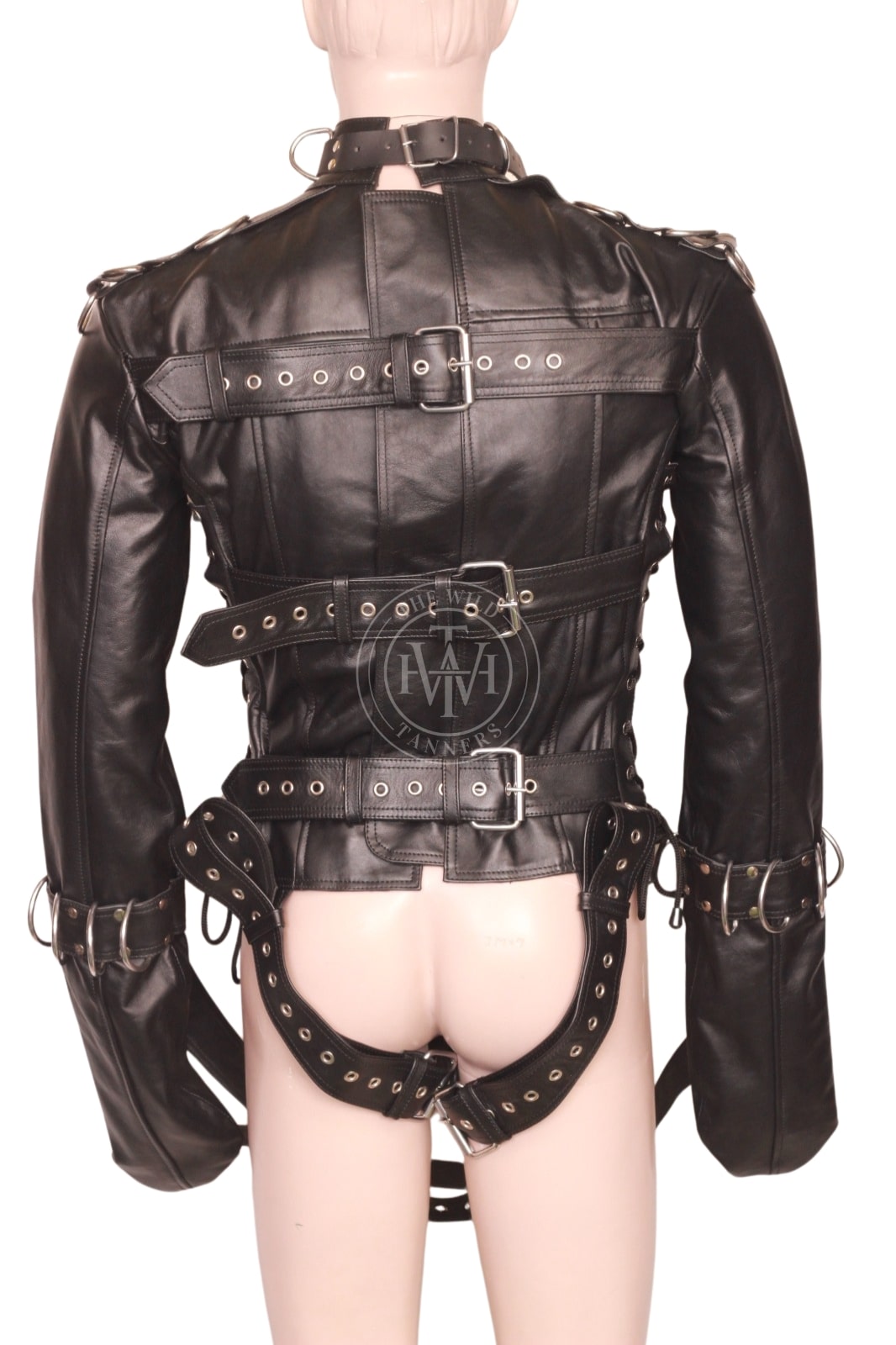 Fetish Leather BDSM Straitjacket, view 3