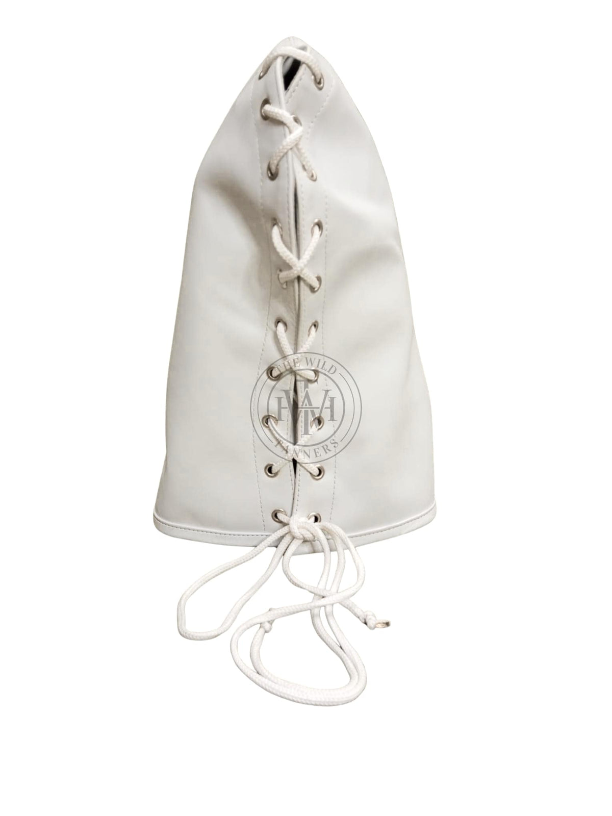 Leather Bondage Hood with Gimp Zipper, view 4