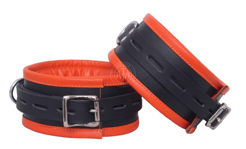 7 Pcs Leather Bondage Wrist Restraints Cuffs, view 3