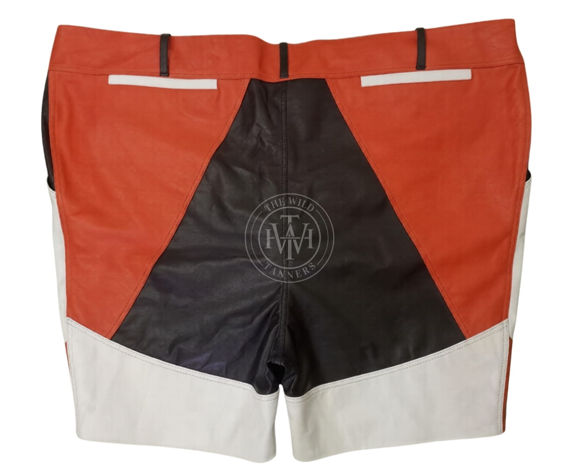 Steampunk Leather Shorts for Men, view 4
