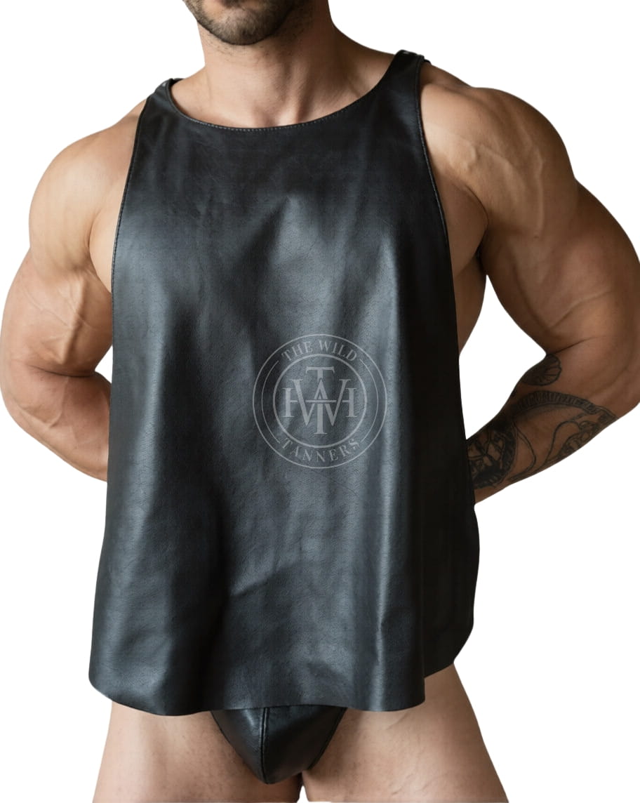 Fetish Leather Vest For Men, view 3