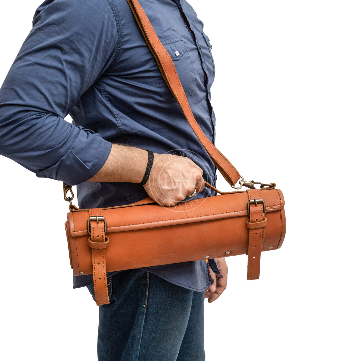 Genuine Knife Roll Bag Leather, view 4