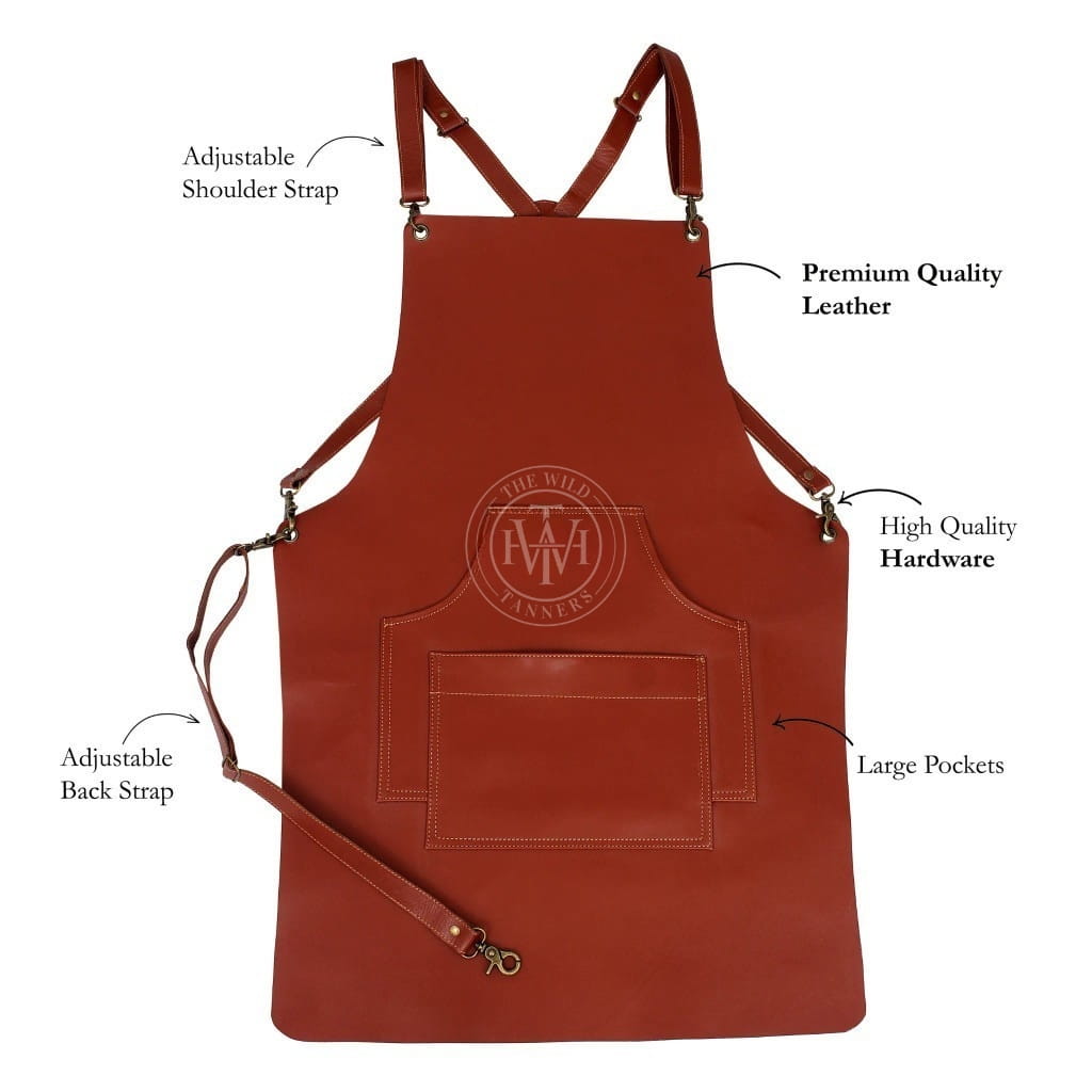 Genuine Leather Classic Apron, view 4