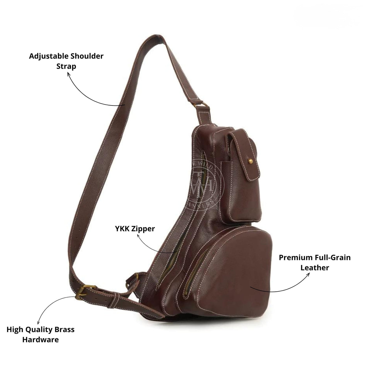 Classic Leather Sling Bags, view 6