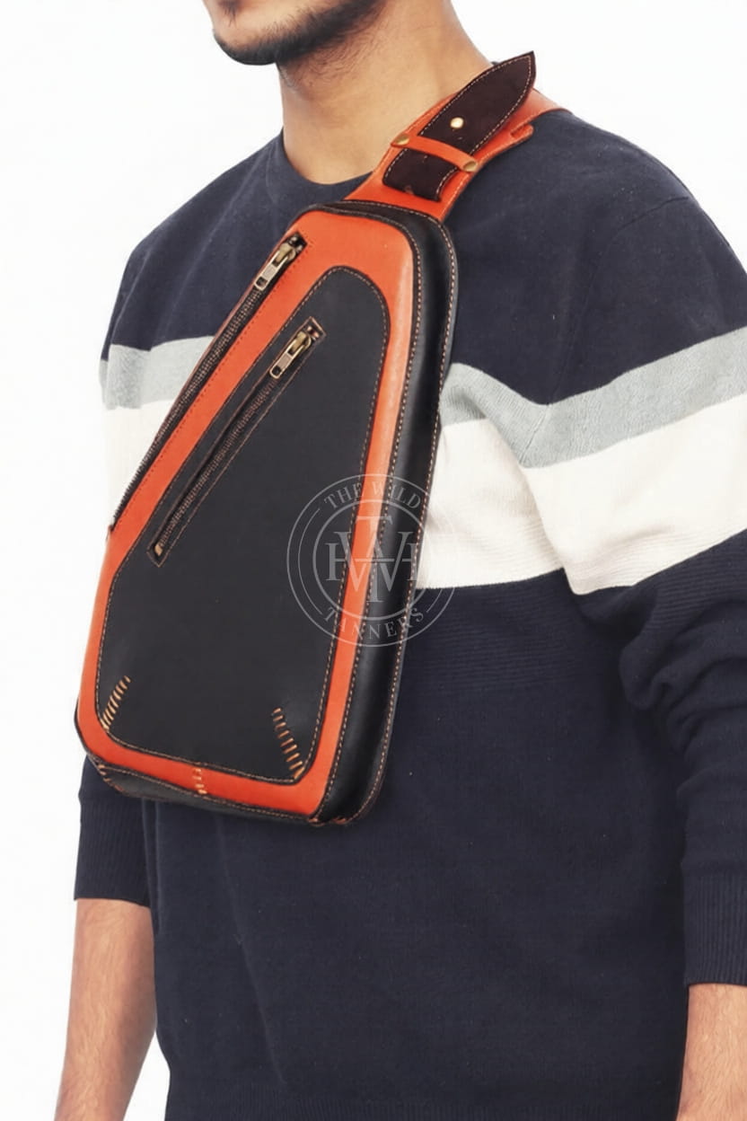 Premium Sling Bag Leather, view 4
