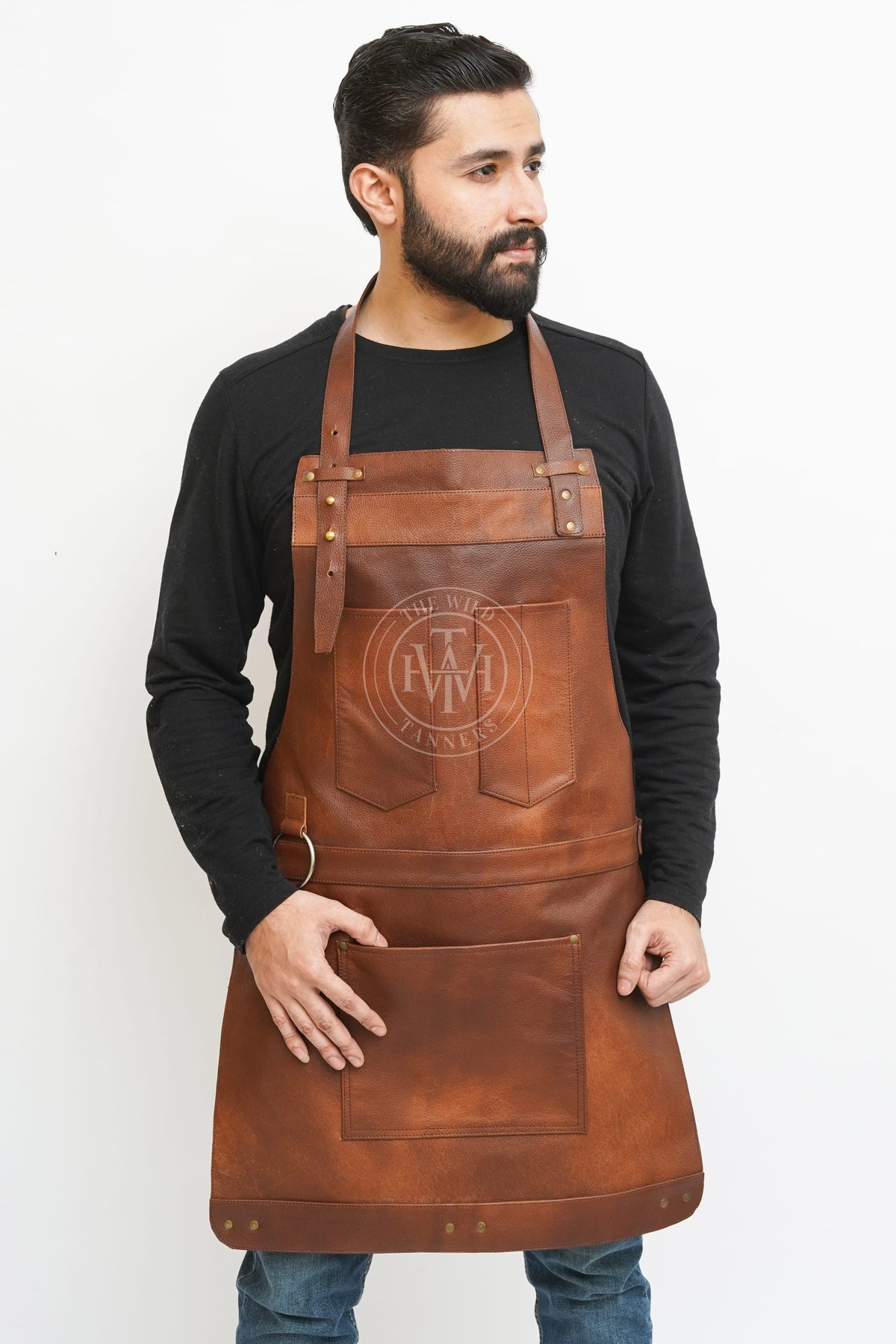 Genuine Leather Apron - Leather Work Apron, view 3