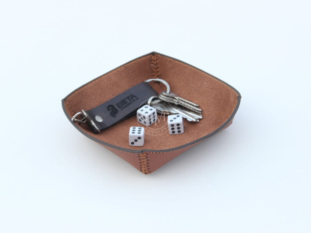 Stylish Leather Valet Tray for Modern Living, view 5
