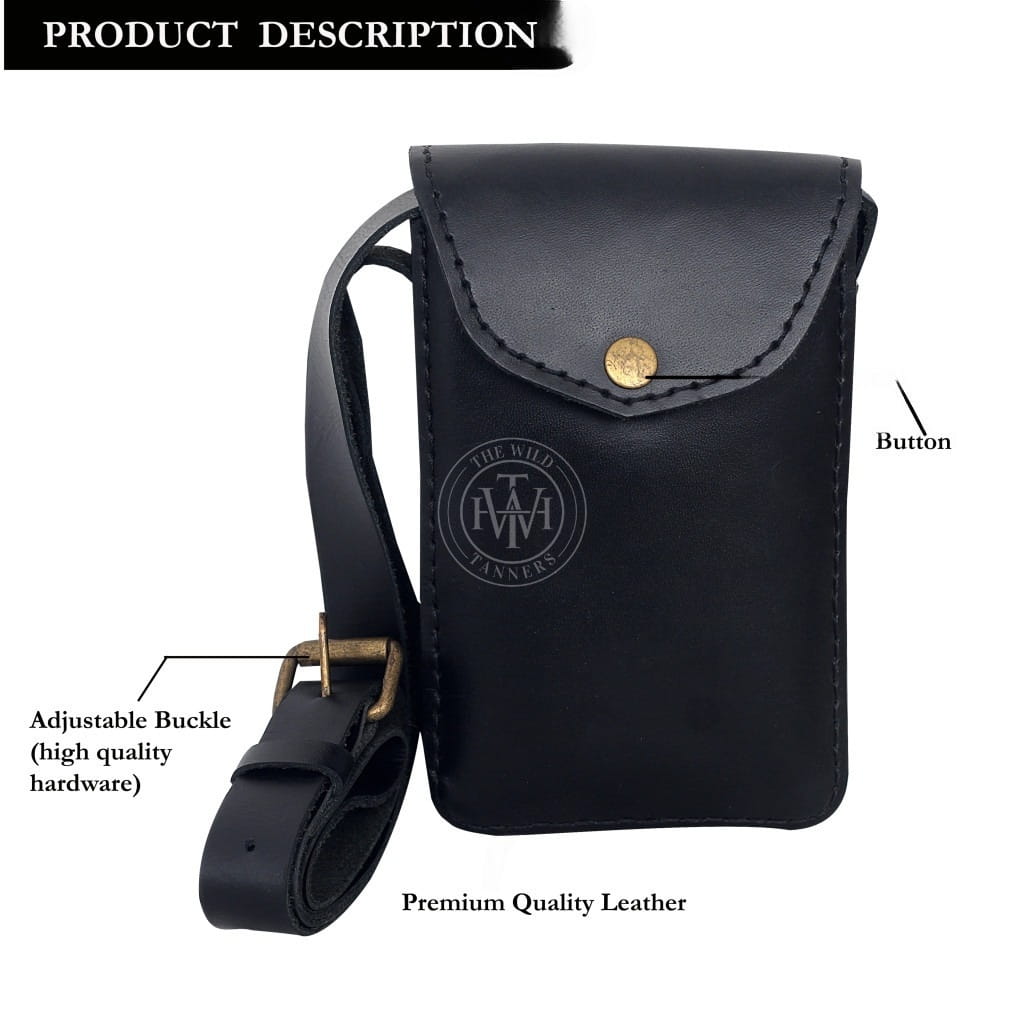 Genuine Leather Cell Phone Holster, view 4