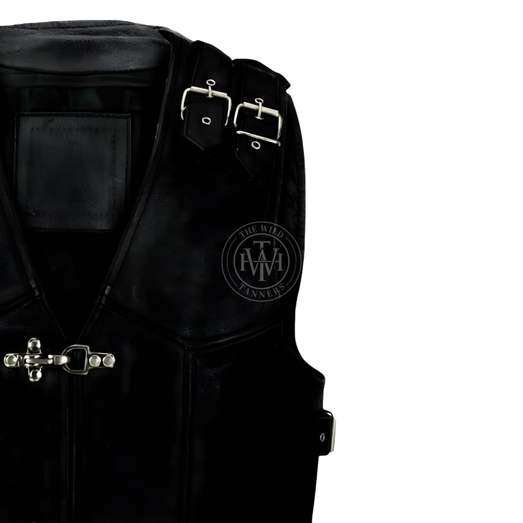 Heavy Duty Gay Leather Vest, view 3