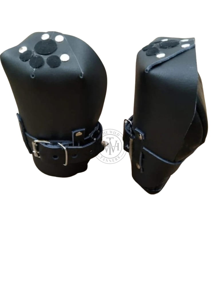 Leather BDSM Fist Mitts Restraint, view 4