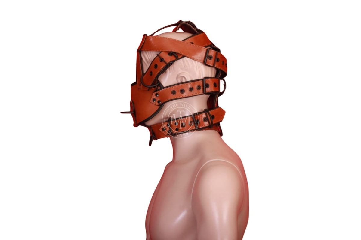 Leather BDSM Muzzle for Bold and Silent Submission, view 3