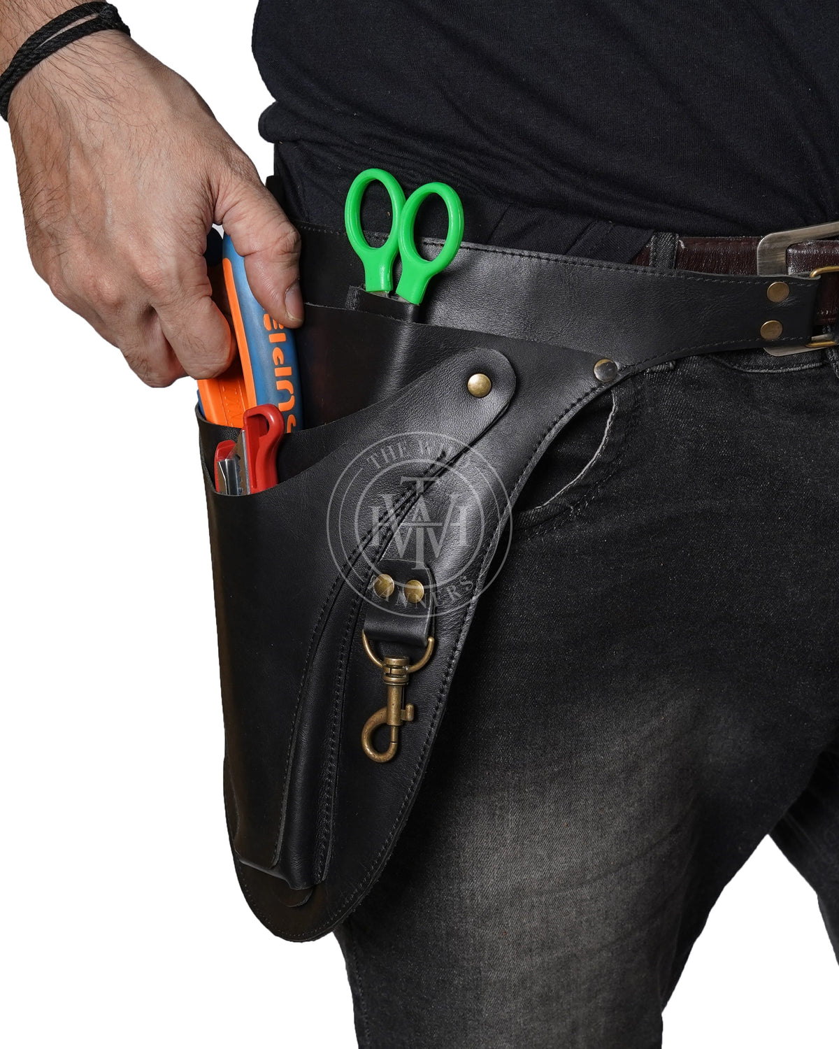 Genuine Leather Florist Tool Belt, view 3